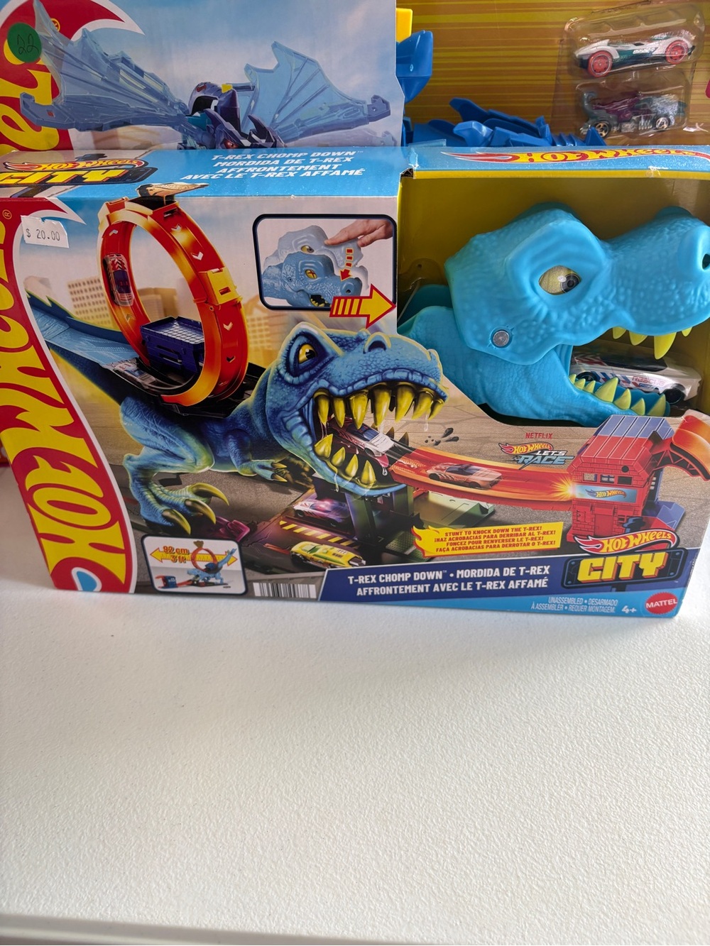 Nwt City T-Rex Chomp Down Playset - Blue
